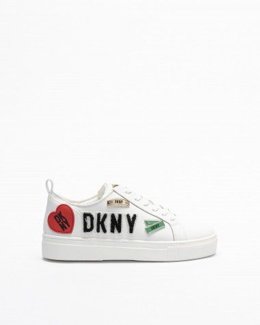 Baskettes blanches Dkny