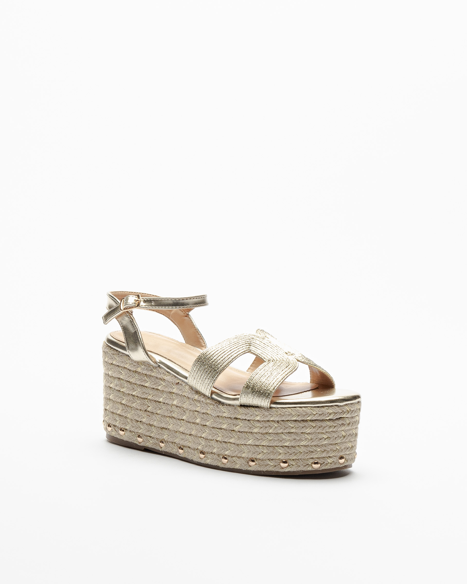 Sandali con plateau Gloss