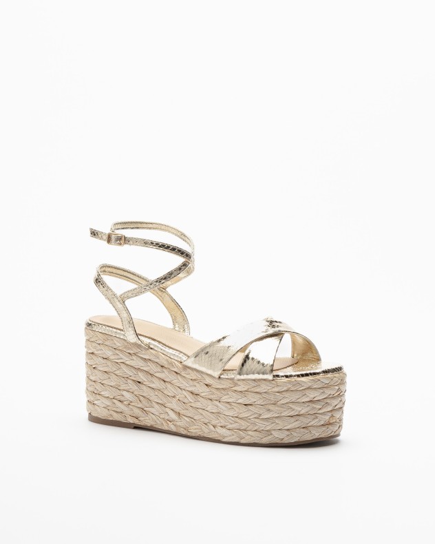 Sandali con plateau Gloss