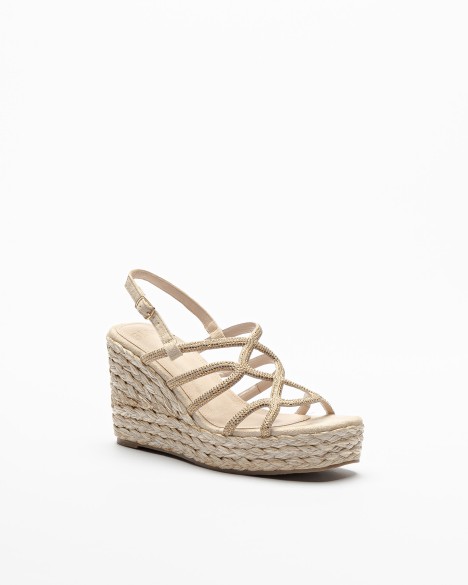 Sandali con zeppa Gloss