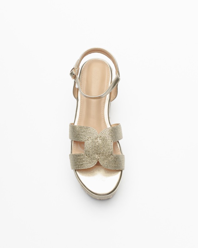 Sandali con plateau Gloss