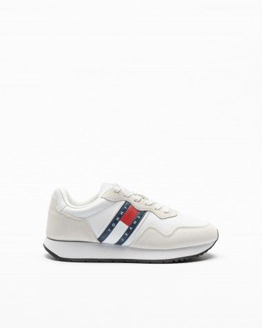 Baskettes blanches Tommy Hilfiger Jeans