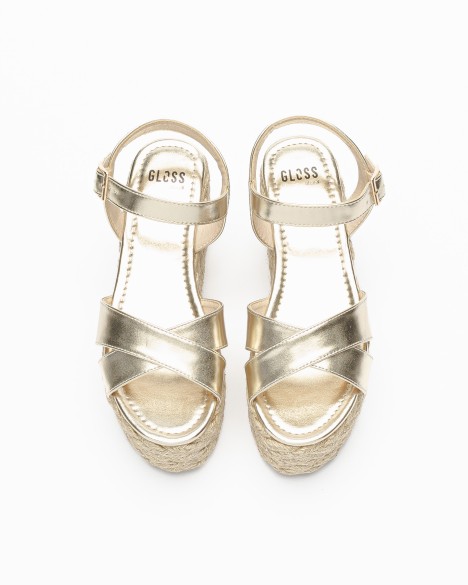 Plateausandalen Gloss