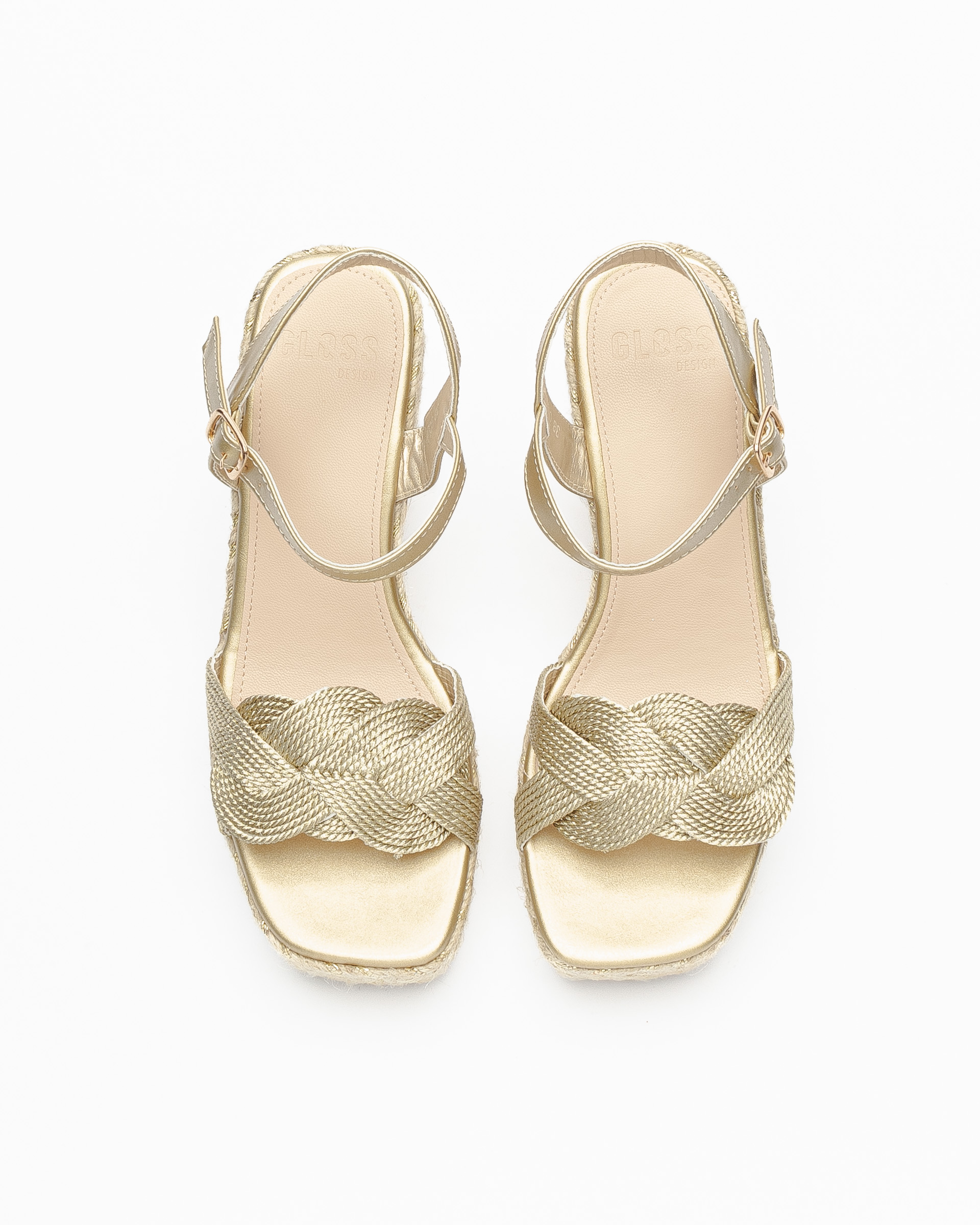 Sandali con zeppa Gloss