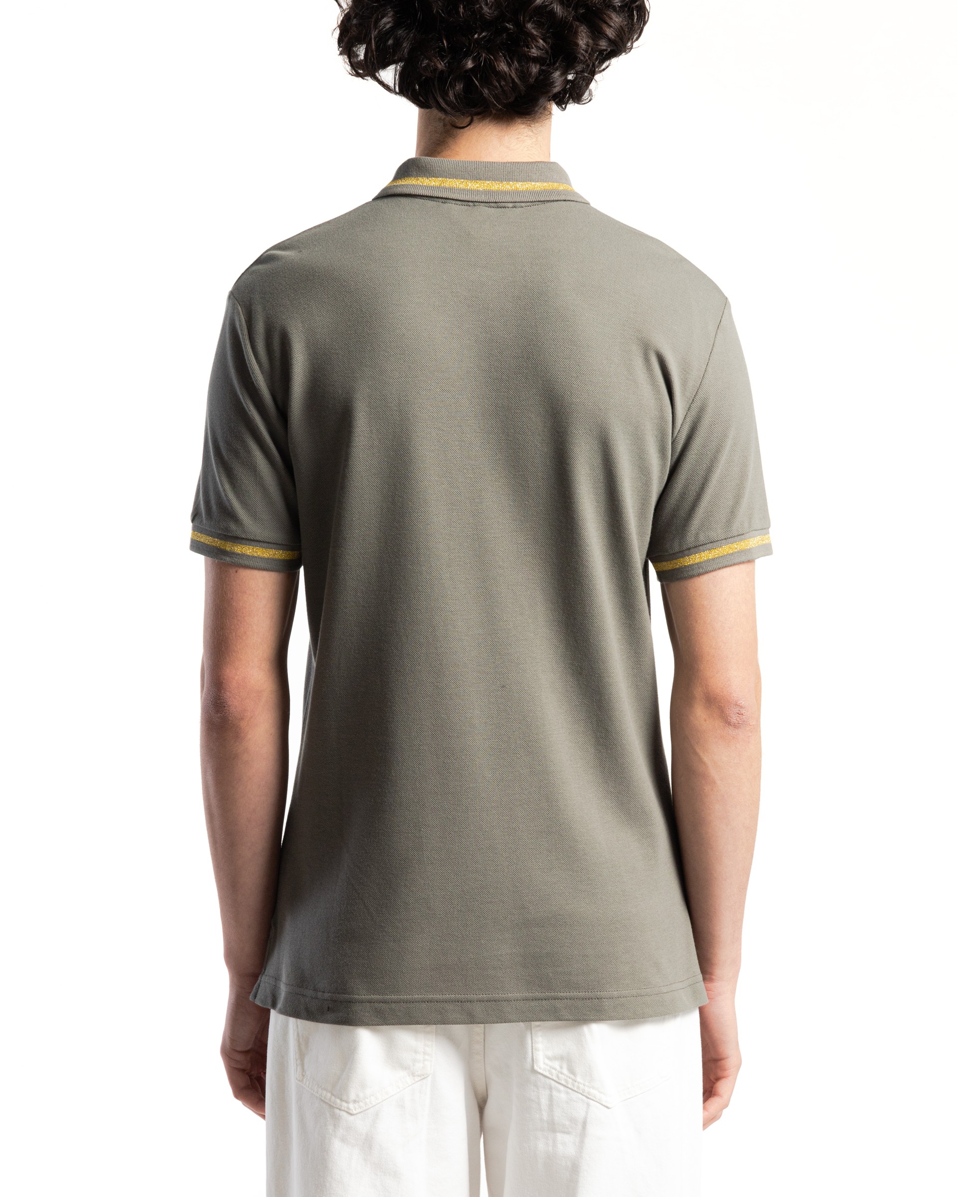 Polo em algodão piquet Versace Jeans Couture