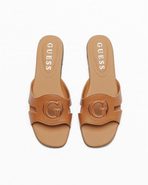 Guess FLGCIALEA19 Camel Slide sandals - 14-FLGCIA-04 | PROF Online Store