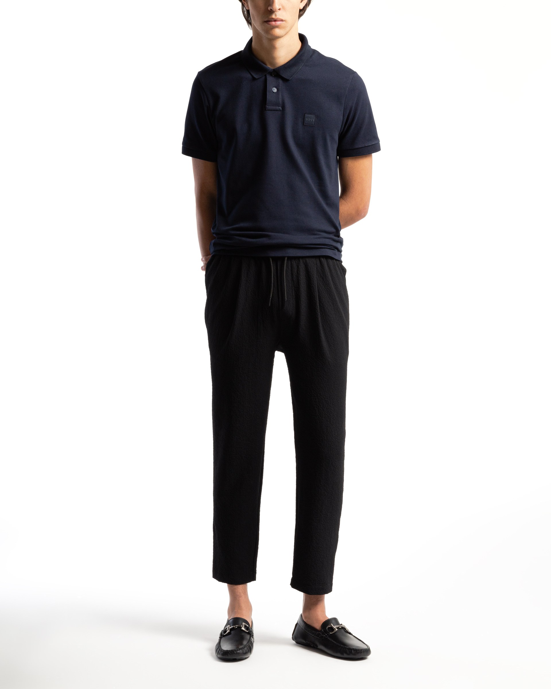 Polo en coton piqué Boss