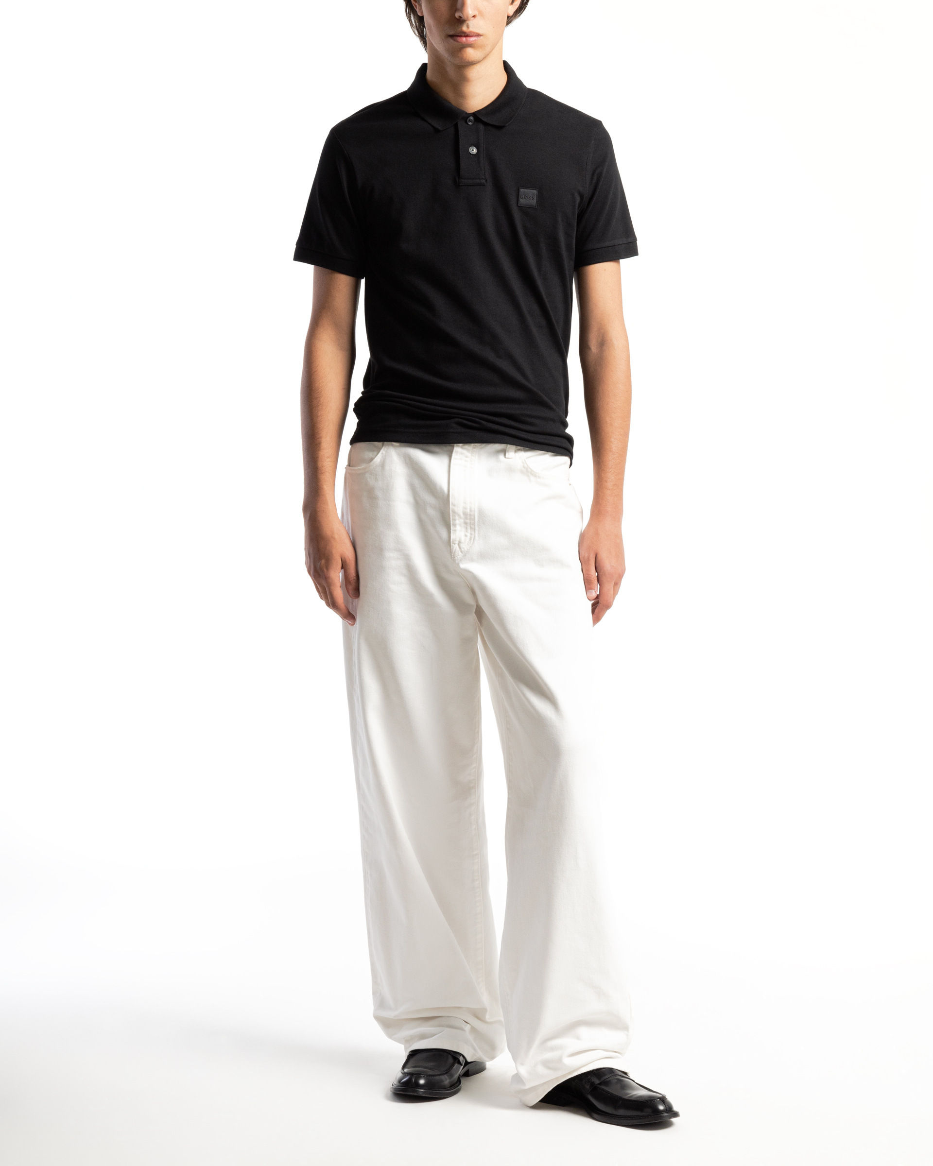 Polo en coton piqué Boss