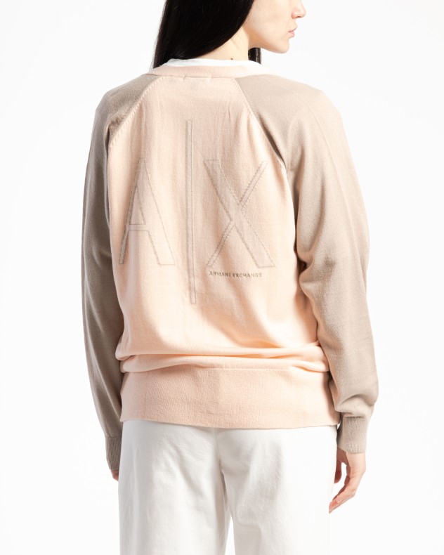 Cappotto lavorato a maglia Armani Exchange