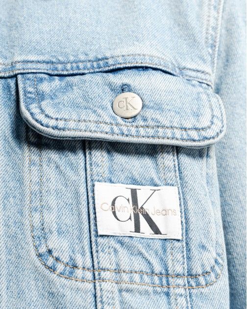 Giacca in denim con cappuccio Calvin Klein Jeans