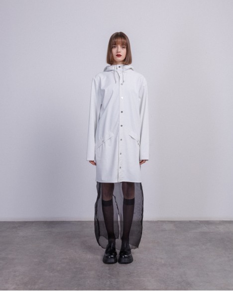 Parka impermeable larga Rains