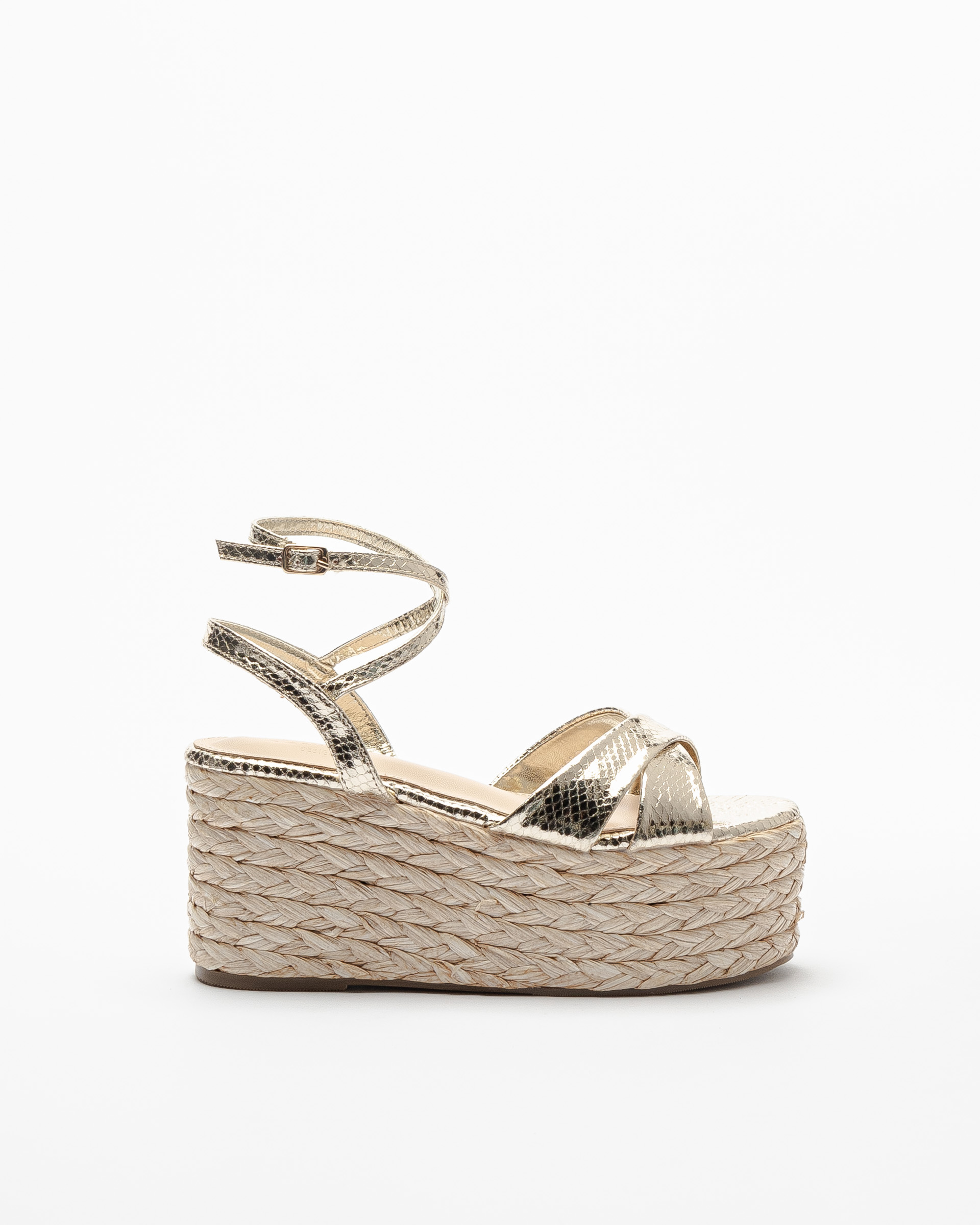 Sandali con plateau Gloss