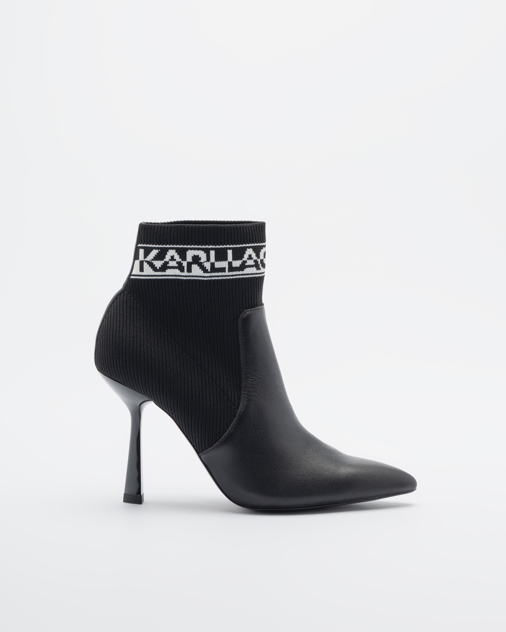 Karl lagerfeld black boots best sale