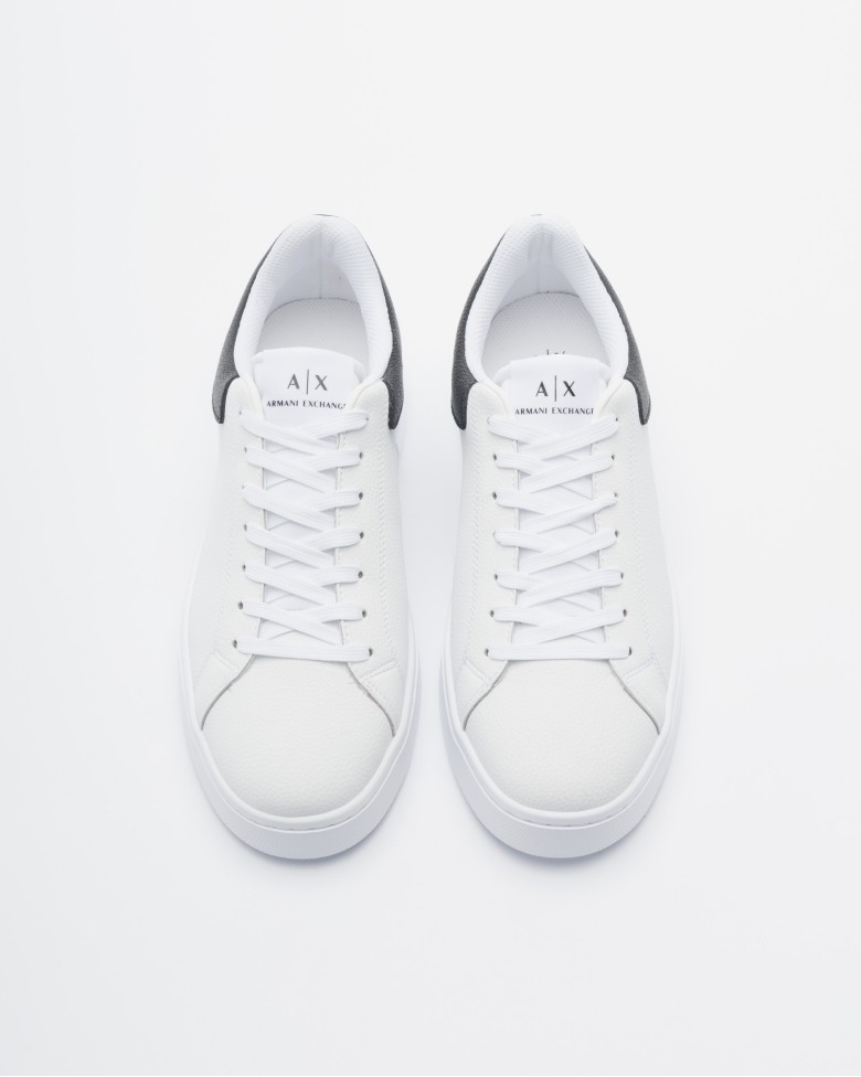 Armani exchange white trainers online