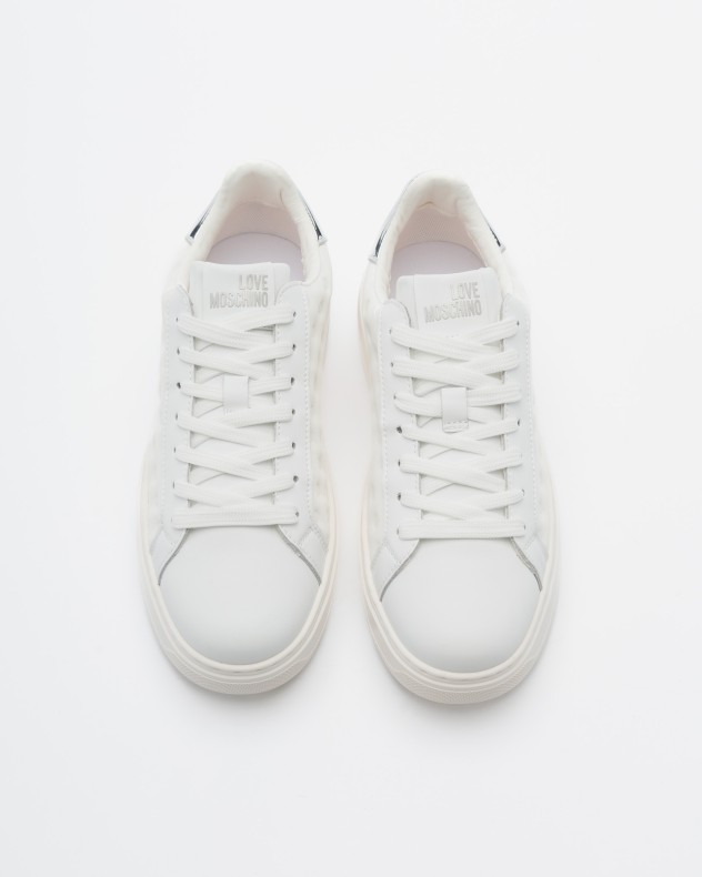 Witte sportschoenen Love Moschino