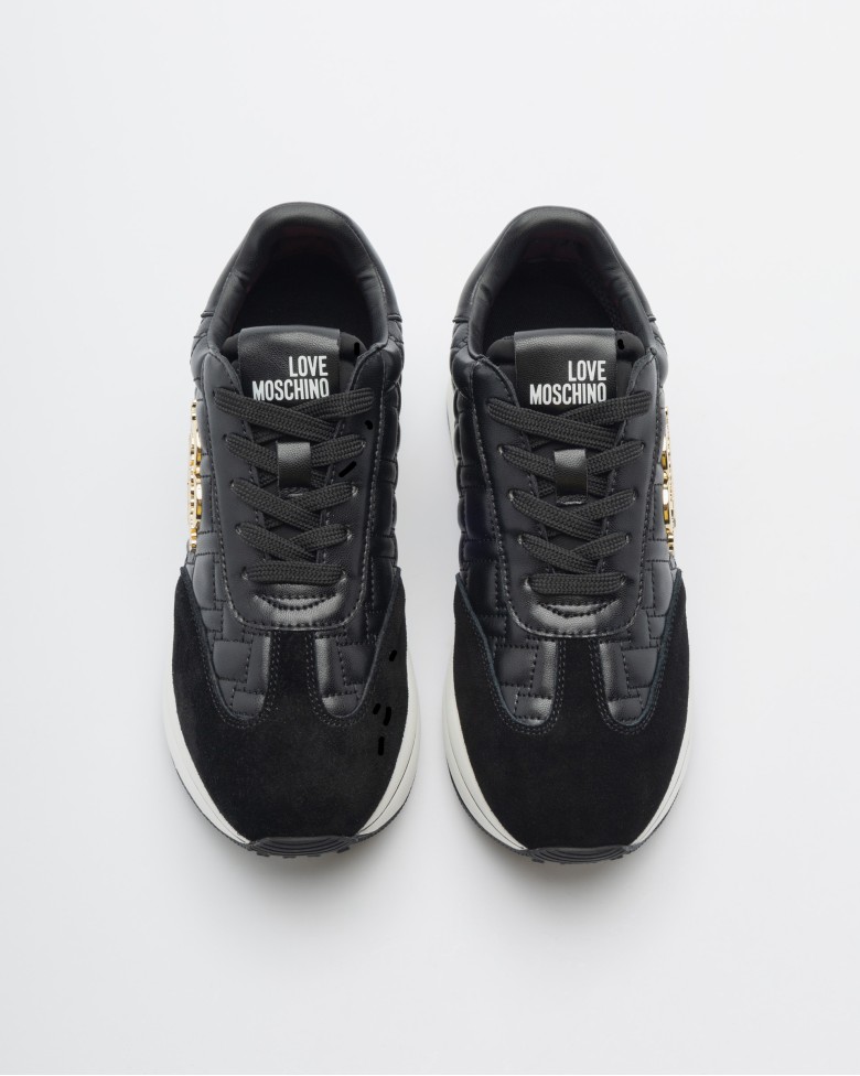 Moschino black sneakers deals