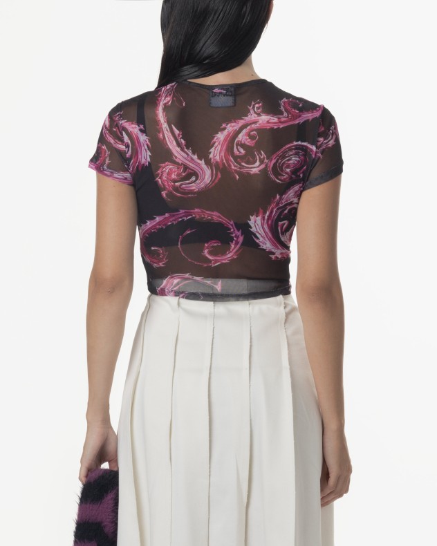 T-shirt con cappuccio Versace Jeans Couture