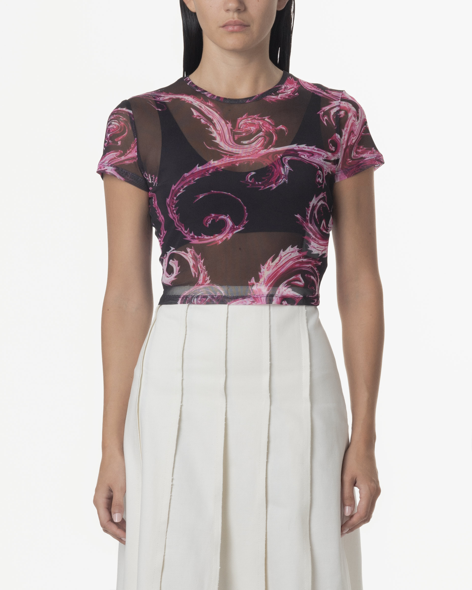 T-shirt con cappuccio Versace Jeans Couture