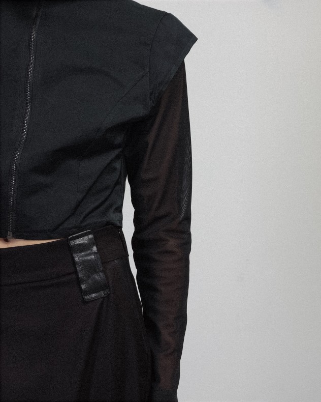 Giacca cropped La Haine
