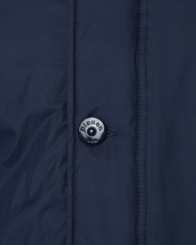 lange Steppjacke Blauer