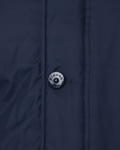 Lang gewatteerd jasje Blauer Lang gewatteerd jasje Blauer