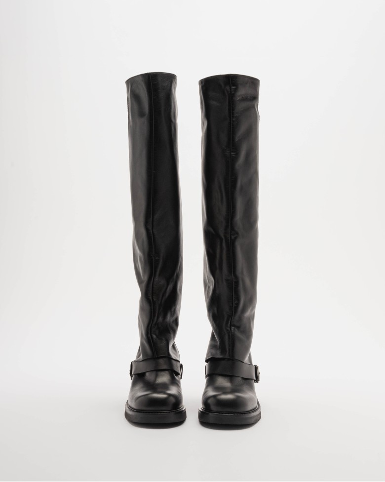 Elena Iachi E4048 Black Knee high boots