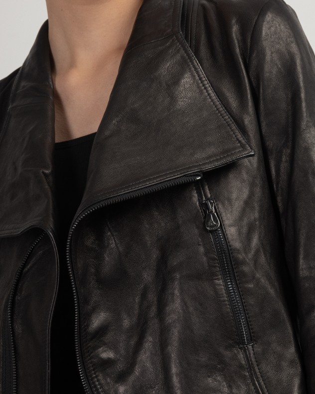 Veste cuir Le Ruemarcel