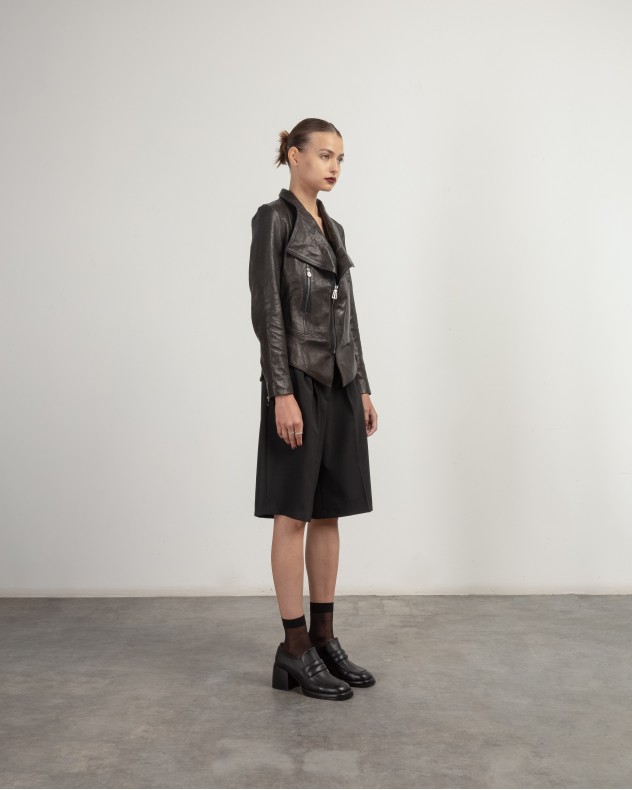 Veste cuir Le Ruemarcel