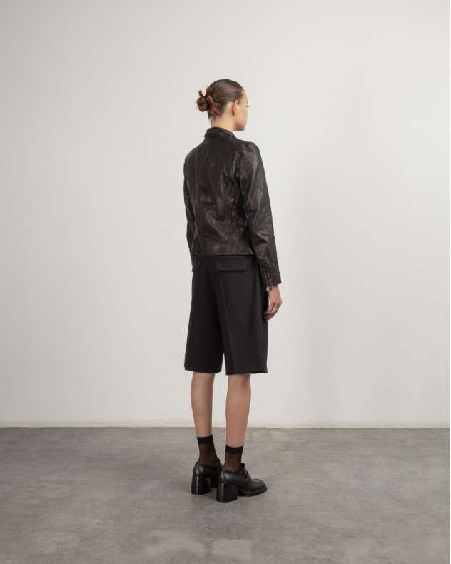 Veste cuir Le Ruemarcel