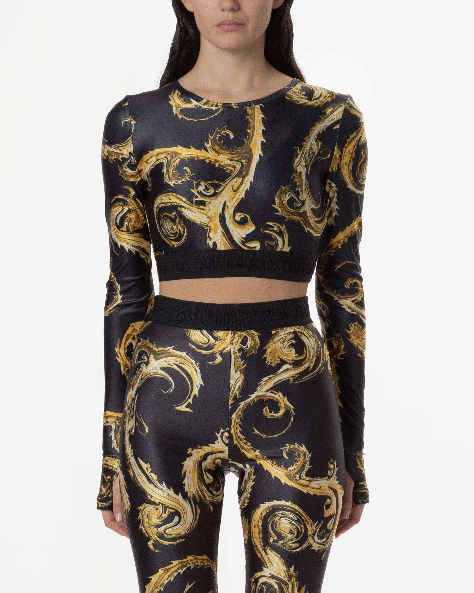 Camisola cropped Versace Jeans Couture