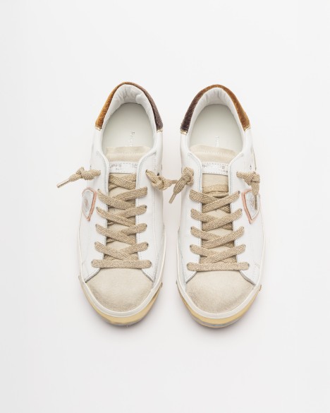 Baskettes blanches Philippe Model