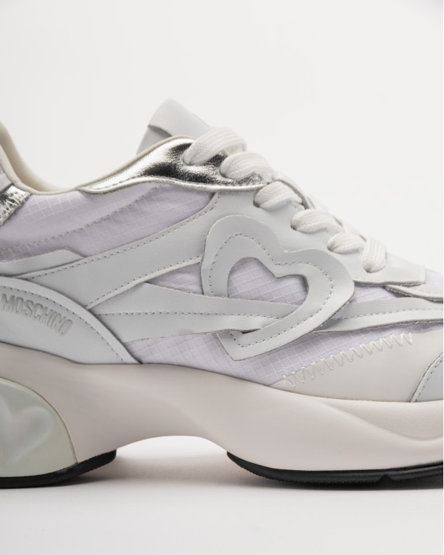 Witte sportschoenen Love Moschino