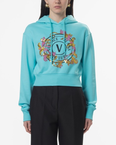 Hoodie Cropped Versace Jeans Couture