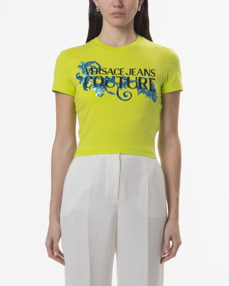 T-shirt Crop Versace Jeans Couture