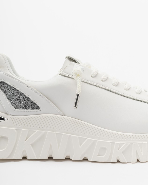 Baskettes blanches Dkny