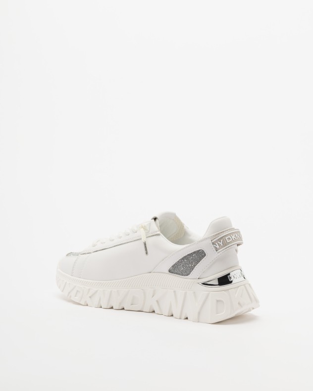Baskettes blanches Dkny