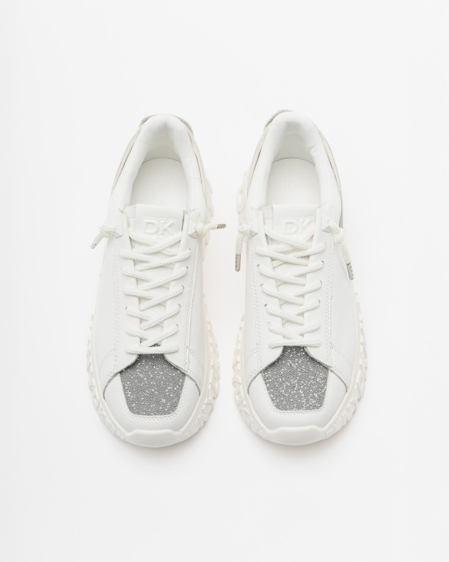 Baskettes blanches Dkny