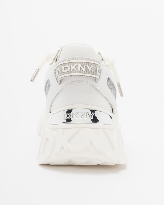 Baskettes blanches Dkny