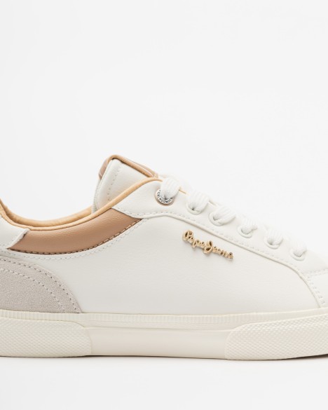 Baskettes blanches Pepe Jeans London