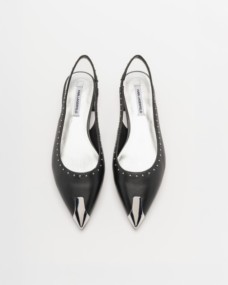 Sapato aberto atr�s Karl Lagerfeld