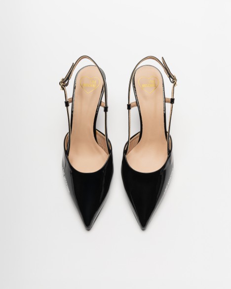 Open schoen aan de achterkant Love Moschino