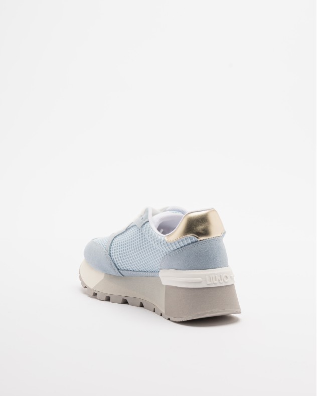 Liu Jo Sneaker Donna In Misto Pelle - Colore Ivory, Modello BA5013PX602, Taglia 41