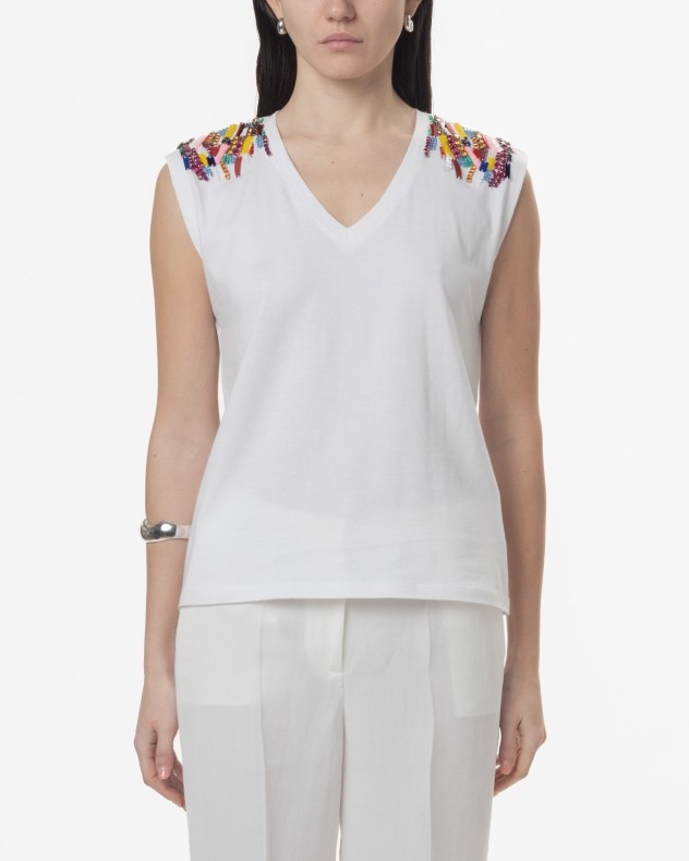 T-shirt manga caveada Lola Casademunt