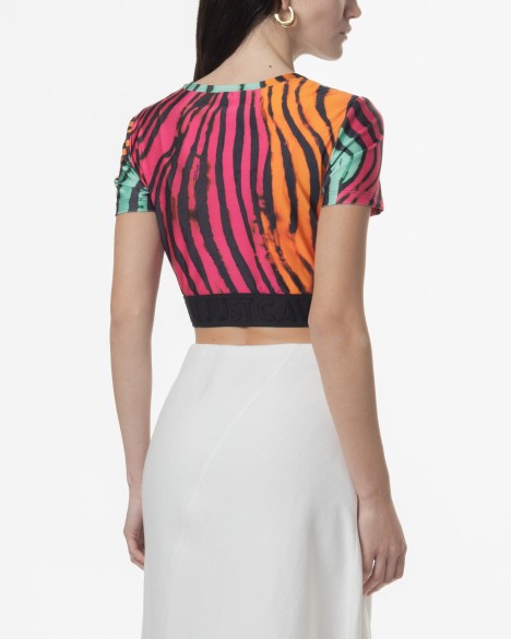 T-shirt con cappuccio Just Cavalli