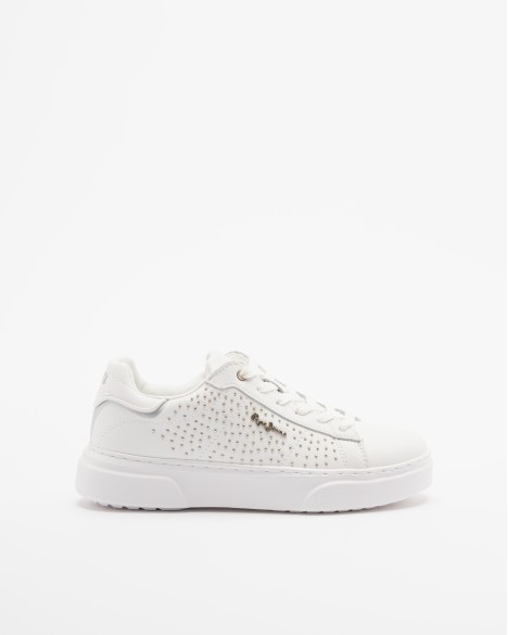Witte sportschoenen Pepe Jeans London
