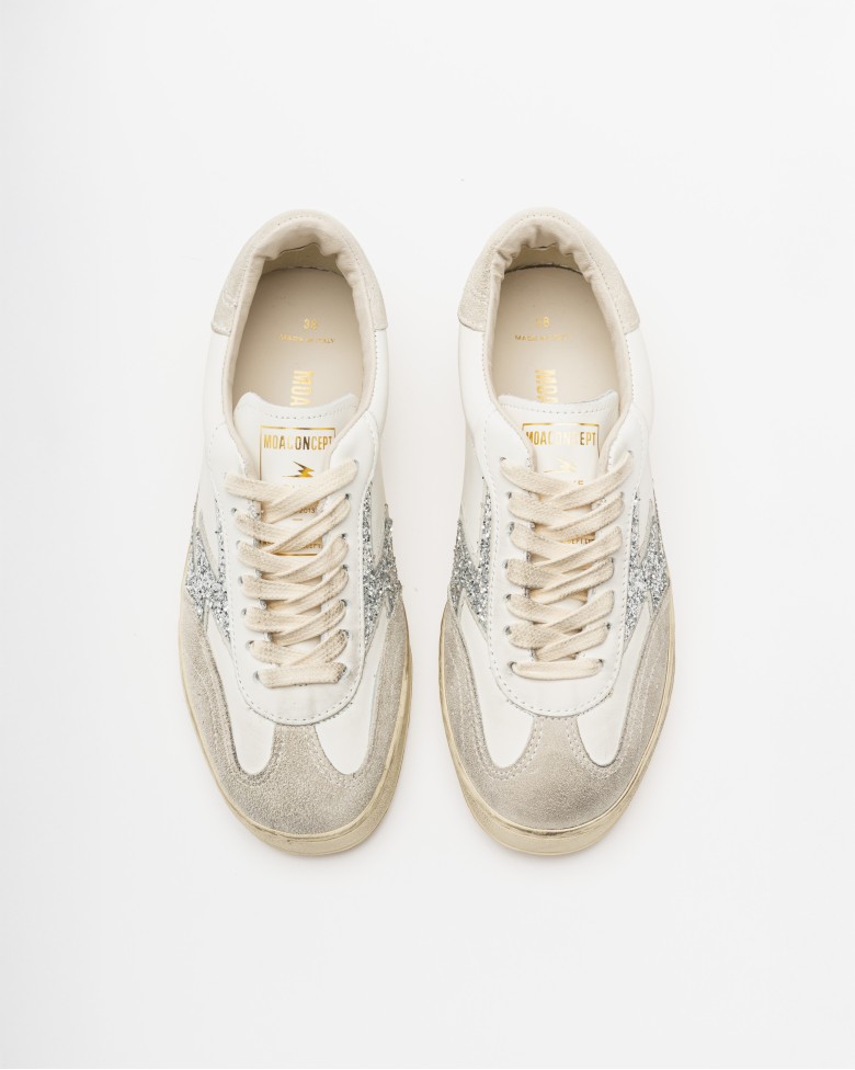 Moa Concept Zapatos De MoÃ±o Tenis Blancos Con MoÃ±o Zapatos MOA