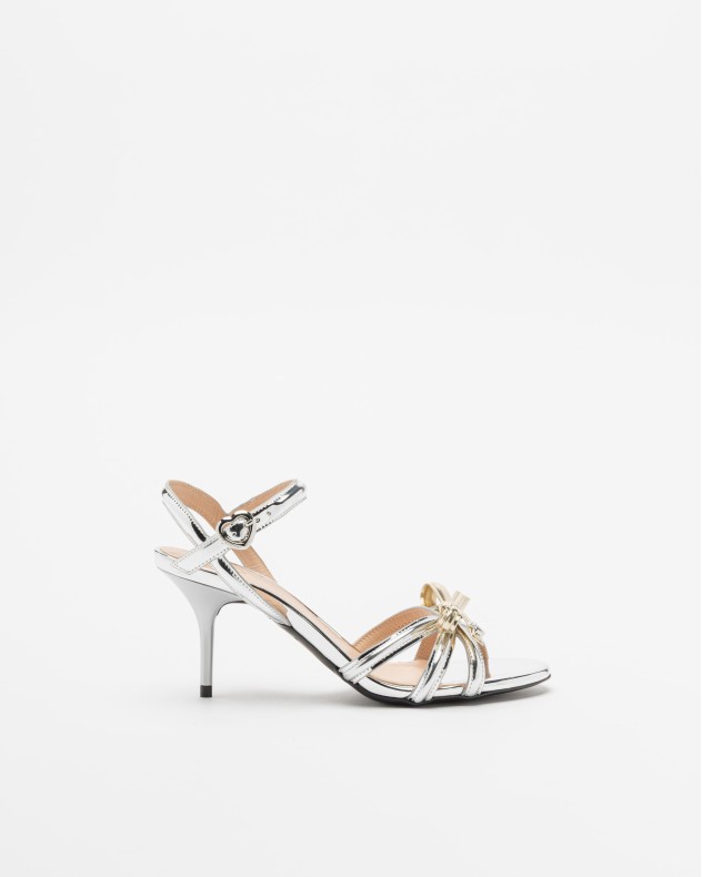 Sandlias salto alto Love Moschino