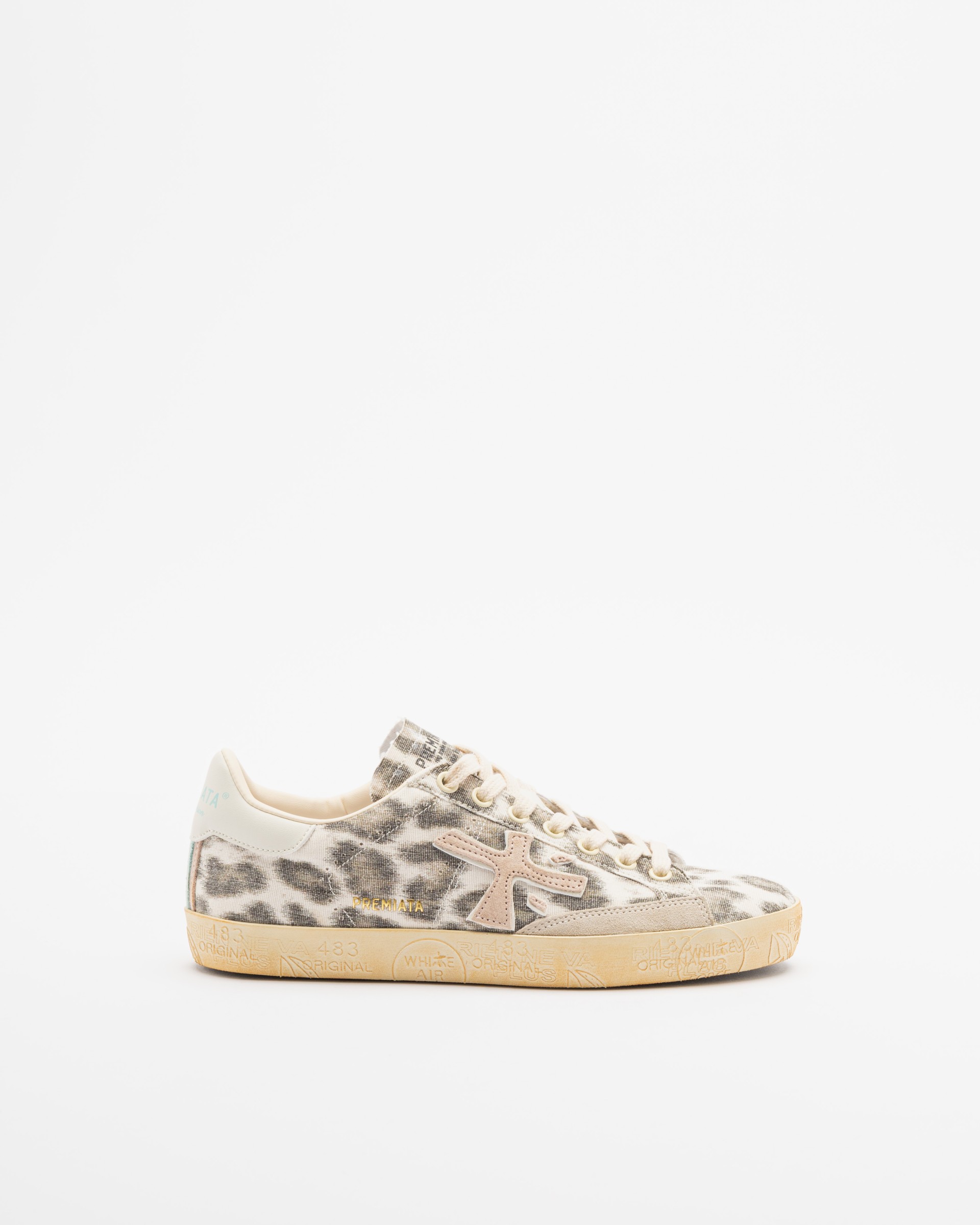 スニーカー PREMIATA Women Sneakers STEVEND VAR 7272 LEOPARD Brown Premiata Steven-D leopard laced sneakers - ShopStyle