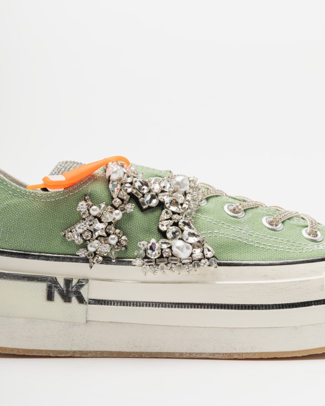 Sapatilhas de plataforma Nan-Ku Couture