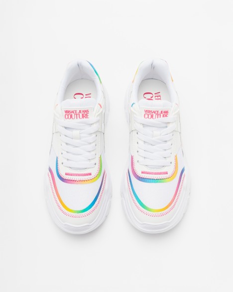 Sapatilhas brancas Versace Jeans Couture